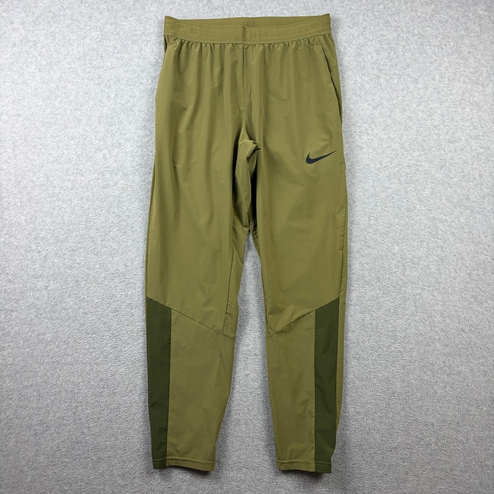 Nike Pro Dri-FIT Flex Vent Max Pants Mens Medium Green Training Joggers DM5948